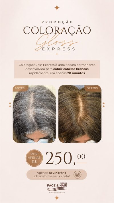 o melhor salão de beleza e estética do Morumbi colocaração gloss express